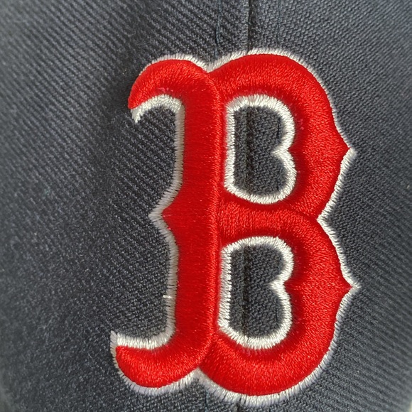 Boston Red Sox Logo Cap Navy and Red - Picture 2 of 10